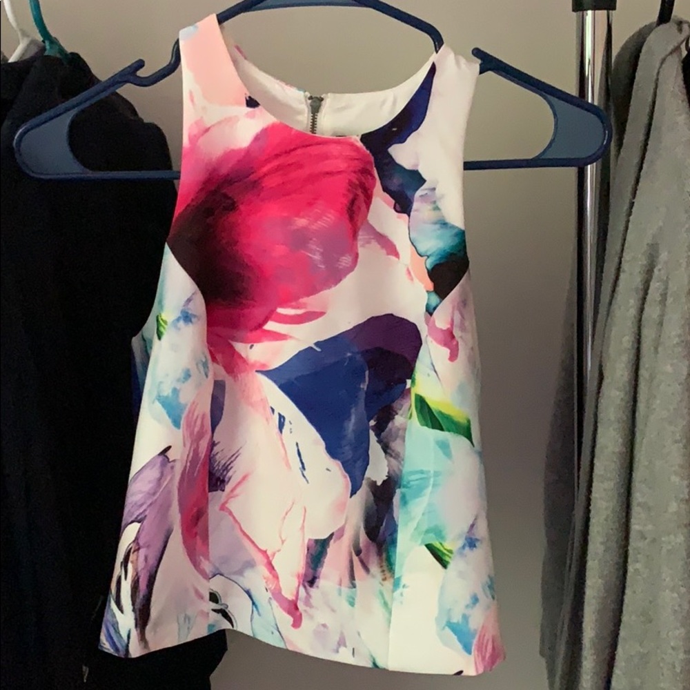 Bardot crop top and skirt